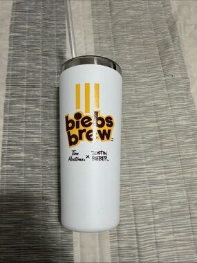 Tim Hortons x Justin Bieber White 'Biebs Brew' Travel Tumbler